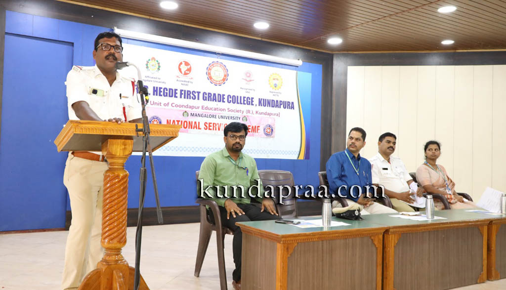 ಡಾ. ಬಿ.ಬಿ. ಹೆಗ್ಡೆ ಕಾಲೇಜು: ಟ್ರಾಫಿಕ್ ಅರಿವು ಕಾರ್ಯಕ್ರಮ ಸಂಪನ್ನ