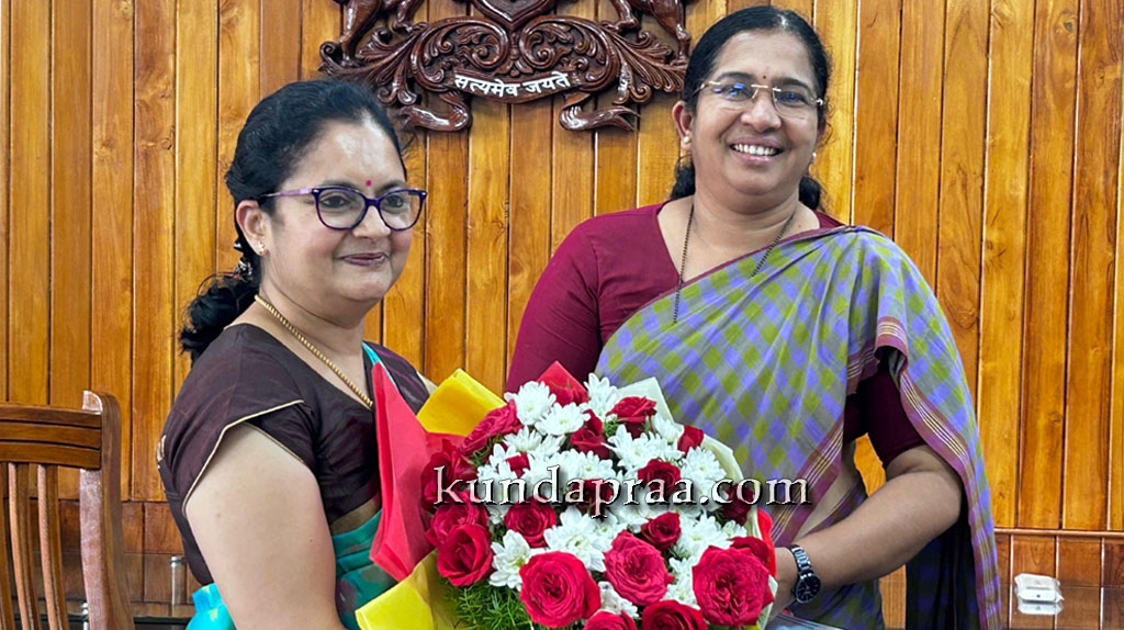 ಉಡುಪಿ ಜಿಲ್ಲಾಧಿಕಾರಿಯಾಗಿ ಸ್ವರೂಪ ಟಿ. ಕೆ ಅಧಿಕಾರ ಸ್ವೀಕಾರ