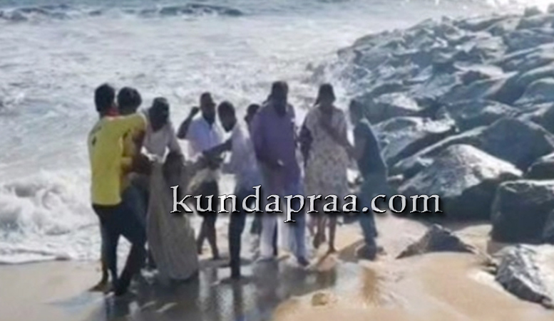 ತ್ರಾಸಿ ಬೀಚ್ನಲ್ಲಿ ಅಪಾಯಕ್ಕೆ ಸಿಲುಕಿದ್ದ ಐವರ ರಕ್ಷಣೆ