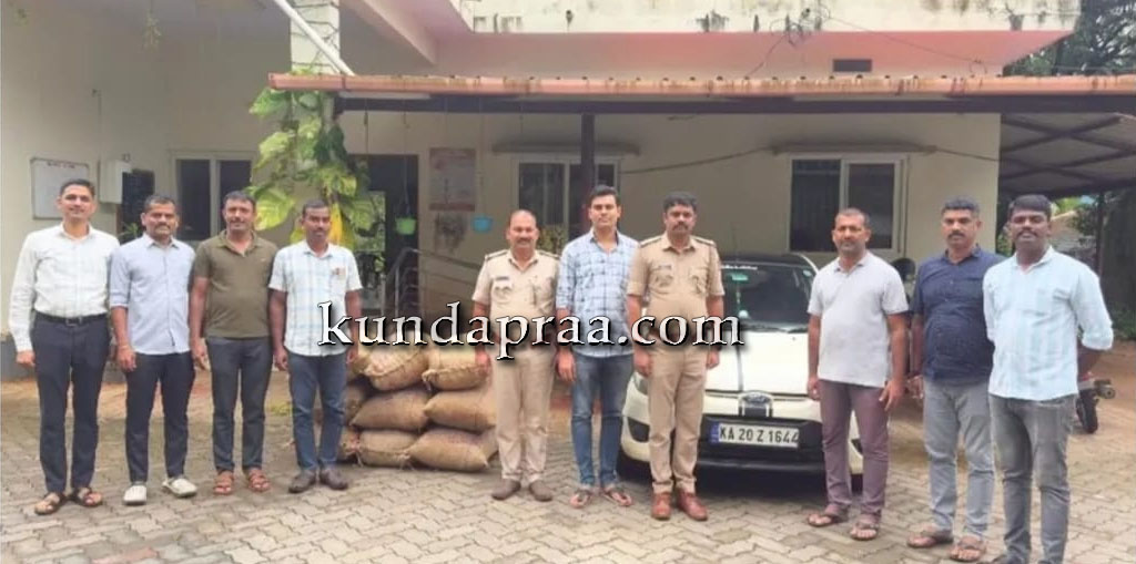 ಬೈಂದೂರು: ಅಡಿಕೆ ಕದ್ದ ನಾಲ್ವರು ಆರೋಪಿಗಳ ಬಂಧನ