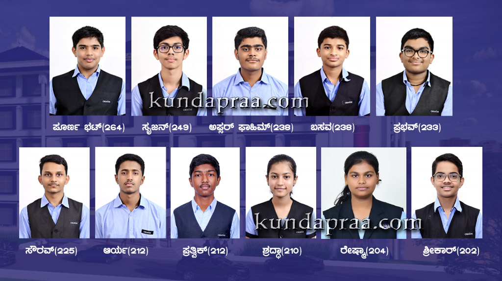 ಸಿಎ ಫೌಂಡೇಶನ್ ಫಲಿತಾಂಶದಲ್ಲಿ ಮುಂಚೂಣಿಯಲ್ಲಿರುವ ಕ್ರಿಯೇಟಿವ್ ಪಿಯು ಕಾಲೇಜು