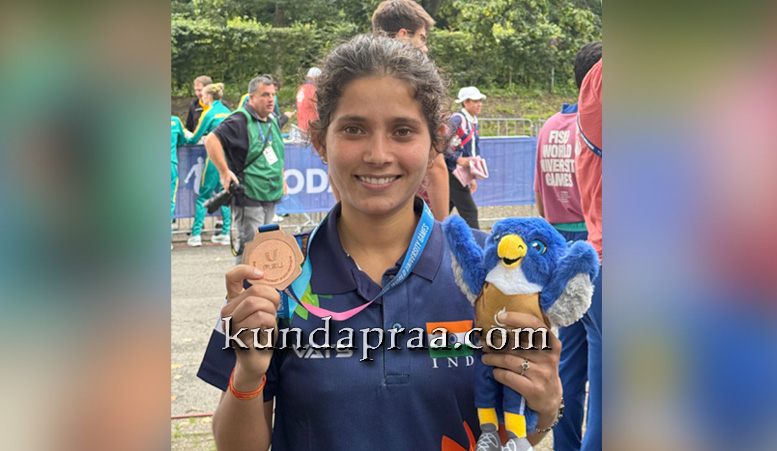 ವರ್ಲ್ಡ್ ಯುನಿವರ್ಸಿಟಿ ಗೇಮ್ಸ್: ಕಂಚಿನ ಪದಕ ಪಡೆದ ಆಳ್ವಾಸ್ ವಿದ್ಯಾರ್ಥಿನಿ ಶಾಲಿನಿ