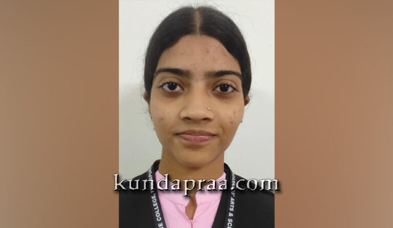 ಅಖಿಲ ಭಾರತ ರಾಷ್ಟ್ರೀಯ ನೃತ್ಯ ಸ್ಪರ್ಧೆಯಲ್ಲಿ ಭಂಡಾರ್ಕಾರ್ಸ್ ಕಾಲೇಜಿನ ವಿದ್ಯಾರ್ಥಿನಿ ಆರ್ಯಶ್ರೀಗೆ ದ್ವಿತೀಯ ಸ್ಥಾನ