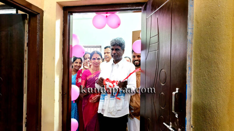 ಪಾಂಡೇಶ್ವರ: ವಿಕಲಚೇತನ ಕೊಠಡಿ, ರೆಕಾರ್ಡ್ ರೂಮ್ ಅನ್ನು ಸಂಸದ ಕೋಟರಿಂದ ಉದ್ಘಾಟನೆ