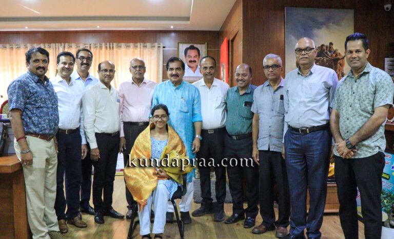 ರಾಜ್ಯ ಟಾಪರ್ ದಿಶಾಗೆ ವಿಶ್ವ ಬಂಟರ ಪ್ರತಿಷ್ಠಾನದ ಬೆಂಬಲ – ಶಿಕ್ಷಣ ಖರ್ಚು ಹೊರುವುದಾಗಿ ಡಾ. ಬಿ.ಆರ್. ಶೆಟ್ಟಿ ಘೋಷಣೆ