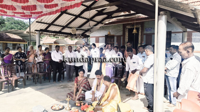 ಕೋಡಿ ಕನ್ಯಾಣ ಮಹಾಸತೀಶ್ವರೀ ಮಾಸ್ತಿ ಅಮ್ಮನವರ ದೇವಸ್ಥಾನ ಹೆಬ್ಬಾಗಿಲು ಮತ್ತು ರಾಜಗೋಪುರ ಕಟ್ಟಡಗಳ ಶಿಲಾನ್ಯಾಸ ಕಾರ್ಯಕ್ರಮ