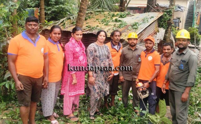 ಶ್ರೀ ಕ್ಷೇತ್ರ ಧರ್ಮಸ್ಥಳ ಗ್ರಾ. ಯೋಜನೆಯ ಶೌರ್ಯ ತಂಡದಿಂದ ಮಳೆ ಹಾನಿ ಪ್ರದೇಶದಲ್ಲಿ ಸೇವಾ ಕಾರ್ಯ