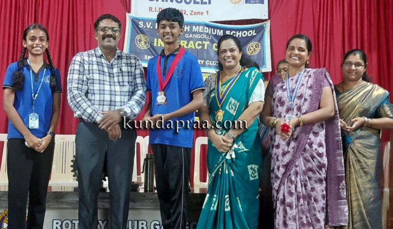 ಗಂಗೊಳ್ಳಿ ಎಸ್.ವಿ. ಆಂಗ್ಲ ಮಾಧ್ಯಮ ಪ್ರೌಢಶಾಲೆಯಲ್ಲಿ ನೂತನ ಪದಾಧಿಕಾರಿಗಳ ಪದಗ್ರಹಣ